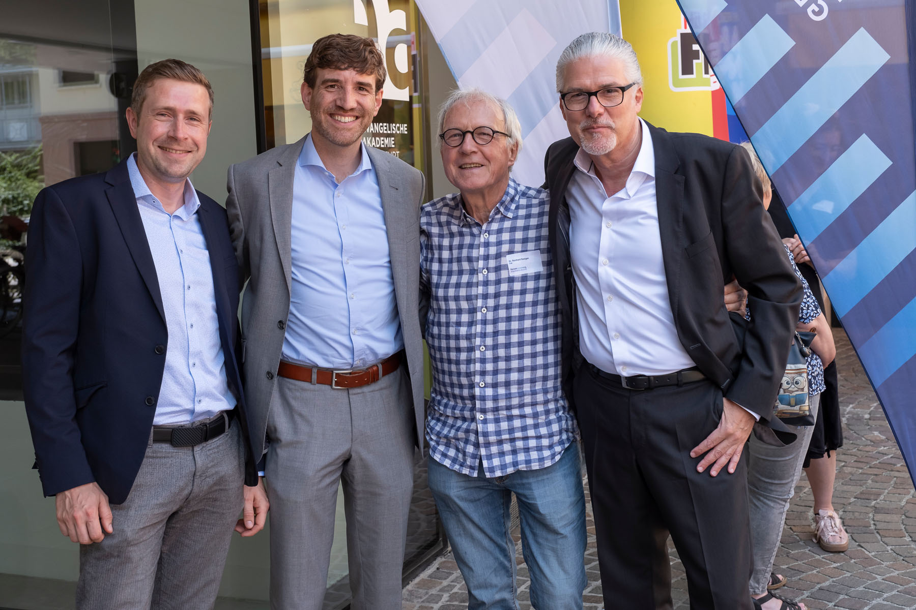 Gastgeber Murad Erdemir (re) mit Dr. Reinhard Bestgen, Stephan Linz und Peter Kaun | ©Guido Schiefer